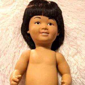 Asian baby boy doll 1988 Lake Shore 16 inches tall